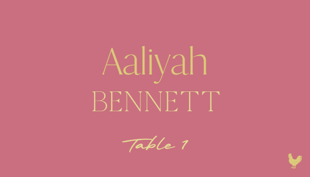 Romantic Script wedding escort card preview with example wedding details